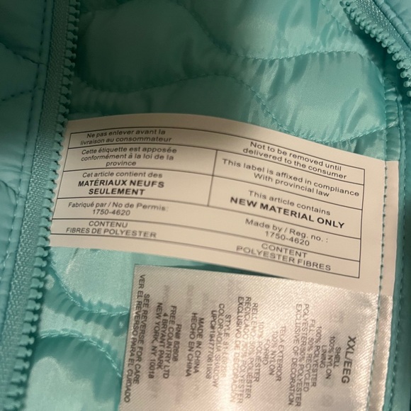 Quilted vest by “Free Country “. This vest is nwt. - Picture 5 of 5